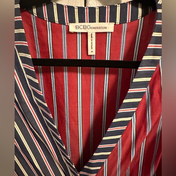 BCBGeneration Striped Blazer / Wrap Dress size M - Picture 7 of 9